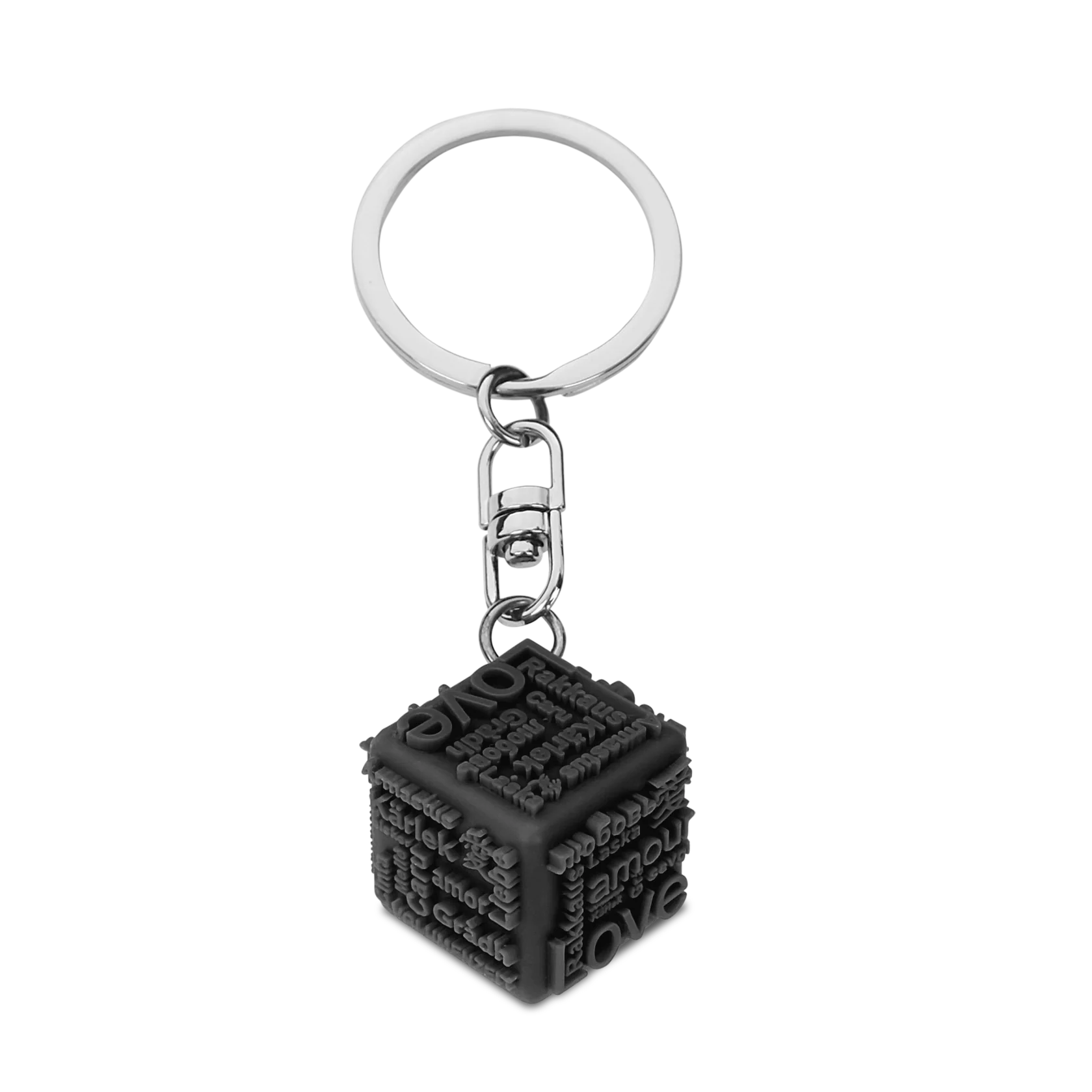 Keychain Heart Song Black