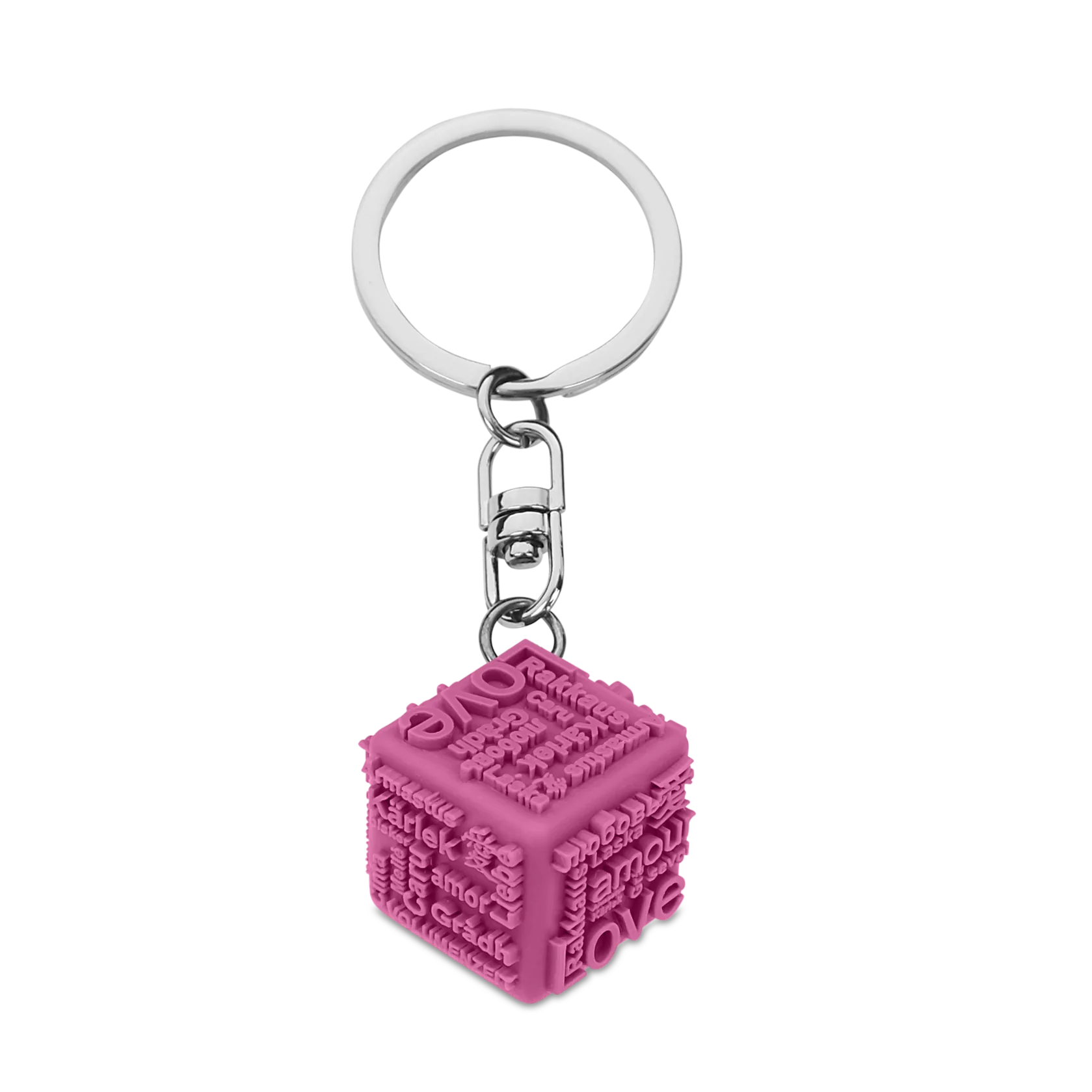 Keychain Heart Song Pink